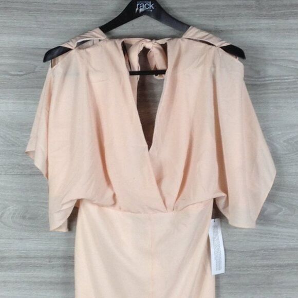 Topshop Blush Batwing V-Neck Midi Dress size 8 - Picture 5 of 9